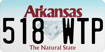 AR license plate 518WTP