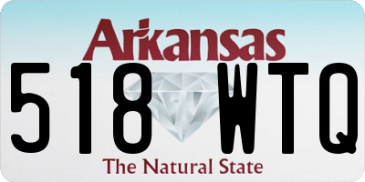 AR license plate 518WTQ