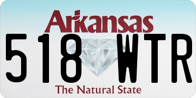 AR license plate 518WTR