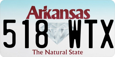 AR license plate 518WTX