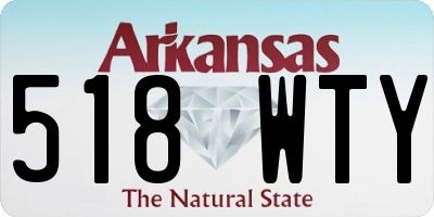 AR license plate 518WTY