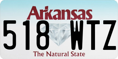 AR license plate 518WTZ