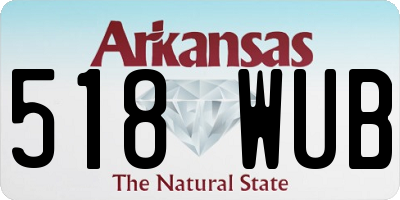 AR license plate 518WUB
