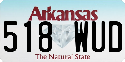 AR license plate 518WUD