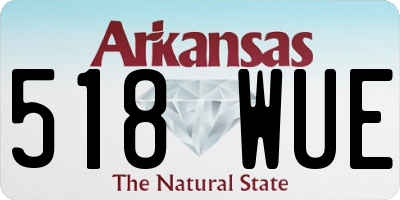 AR license plate 518WUE