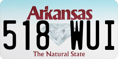 AR license plate 518WUI