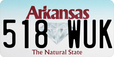 AR license plate 518WUK