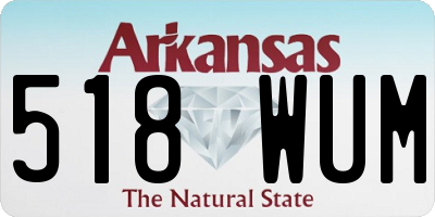 AR license plate 518WUM