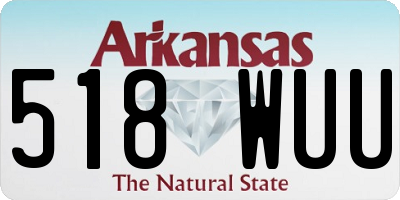 AR license plate 518WUU