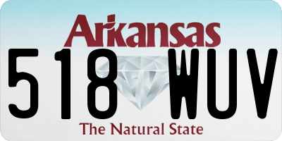 AR license plate 518WUV