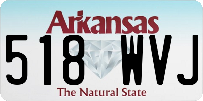AR license plate 518WVJ