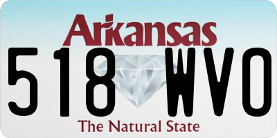 AR license plate 518WVO