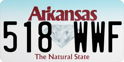 AR license plate 518WWF