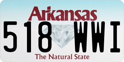 AR license plate 518WWI