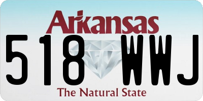 AR license plate 518WWJ