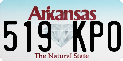 AR license plate 519KPO