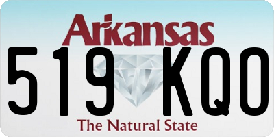 AR license plate 519KQO