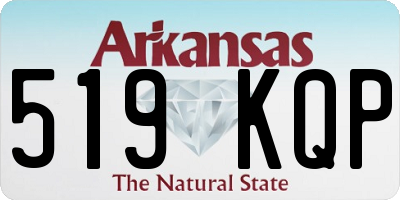 AR license plate 519KQP