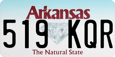 AR license plate 519KQR