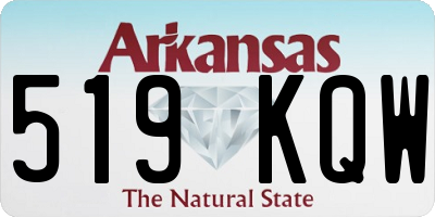 AR license plate 519KQW