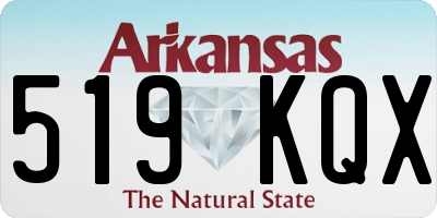 AR license plate 519KQX