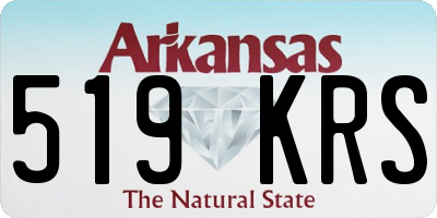 AR license plate 519KRS