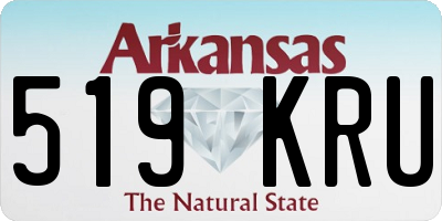 AR license plate 519KRU