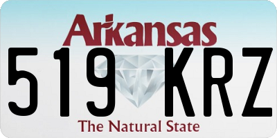 AR license plate 519KRZ