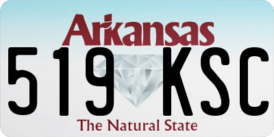 AR license plate 519KSC