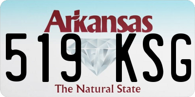 AR license plate 519KSG
