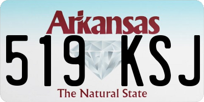 AR license plate 519KSJ