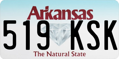 AR license plate 519KSK