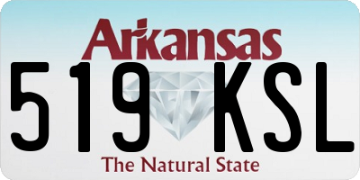 AR license plate 519KSL