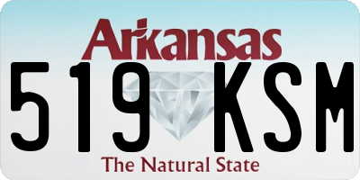 AR license plate 519KSM