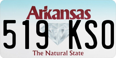 AR license plate 519KSO