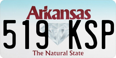 AR license plate 519KSP