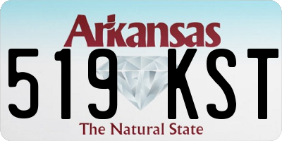 AR license plate 519KST