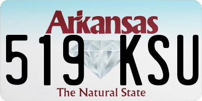 AR license plate 519KSU
