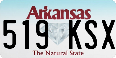 AR license plate 519KSX