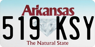 AR license plate 519KSY