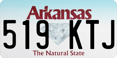 AR license plate 519KTJ