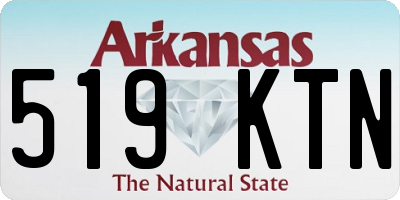 AR license plate 519KTN