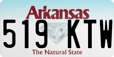 AR license plate 519KTW
