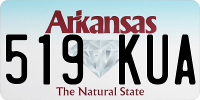 AR license plate 519KUA