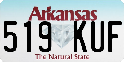 AR license plate 519KUF