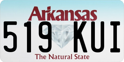 AR license plate 519KUI