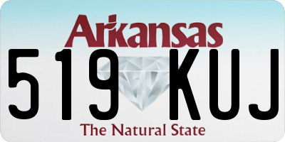 AR license plate 519KUJ