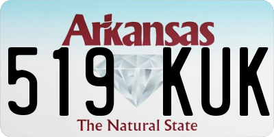 AR license plate 519KUK