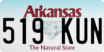 AR license plate 519KUN