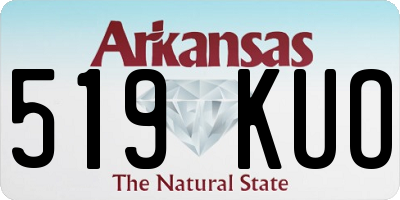 AR license plate 519KUO
